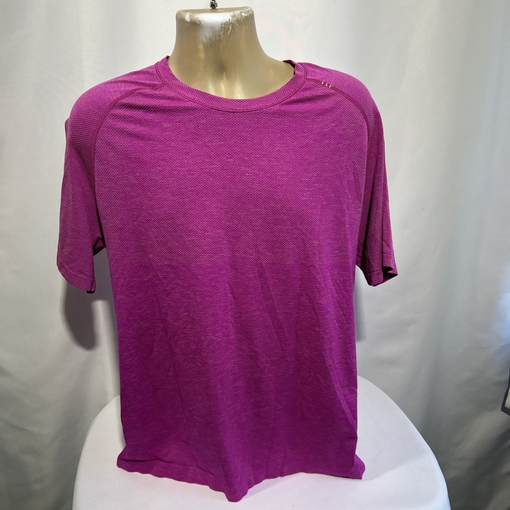 Lululemon Metal Vent Tech Short Sleeve 2.0 Pink Shirt Mens Sz XL / LM3CX3S